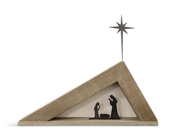 Nativity Silhouette With Canvas Back