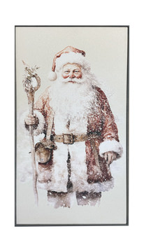 Santa Textured Canvas Print