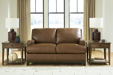Benedict Leather Loveseat