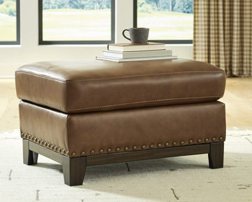 Benedict Leather Ottoman