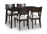 Ezra Table and 4 Side Chairs - Rich Merlot thumbnail 1