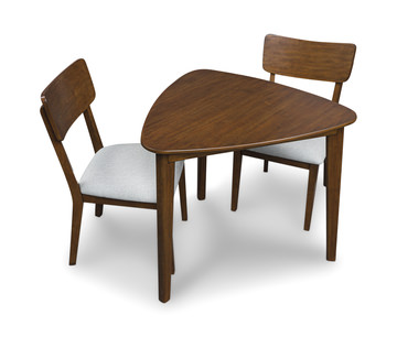 Ezra Triangle Table And 2 Chairs