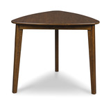 Ezra Triangle Dining Table - Medium Brown thumbnail 2