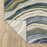 Tisdell Green/Blue Area Rug - 9′10″ X 12′8″ thumbnail 9