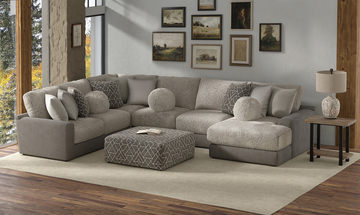 Kayla 4 Piece Modular Sectional - Umber