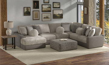 Kayla 4 Piece Modular Sectional - Umber