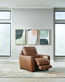Medora Power Leather Recliner - Honey thumbnail 3