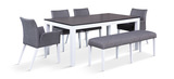 Leblanc Table With 2 LeBlanc II Side Chairs, 2 Arm Chairs And Bench thumbnail 1