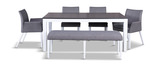 Leblanc Table With 2 LeBlanc II Side Chairs, 2 Arm Chairs And Bench thumbnail 2
