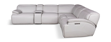 Tampa 6 Piece Leather Modular Sectional