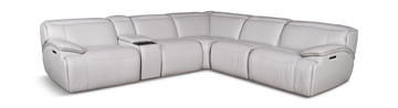 Tampa 6 Piece Leather Modular Sectional