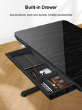 Ergo Black Galaxy Glass Top Power Lift Desk thumbnail 3