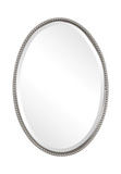 Sherise Brushed Nickel Oval Mirror thumbnail 1