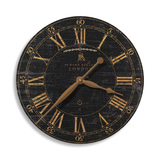 Bond Street 18″ Black Wall Clock thumbnail 1