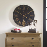 Bond Street 30″ Black Wall Clock thumbnail 2
