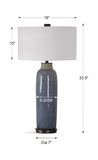 Vicente Slate Blue Table Lamp thumbnail 6