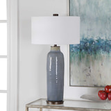 Vicente Slate Blue Table Lamp thumbnail 3