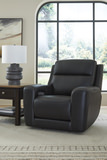 Campbell Leather Power Recliner -  Onyx thumbnail 4