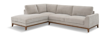 Madison Sectional with Right Chaise - Aluminum