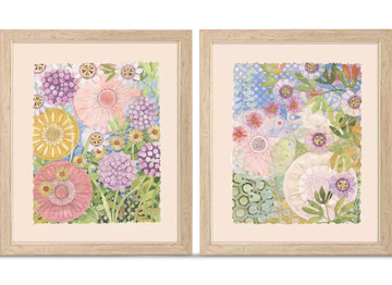 Whimsical Garden Framed Art Set Of 2