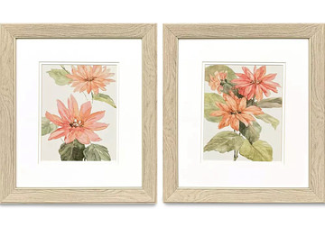 Just Peachy Framed Art Set Of 2