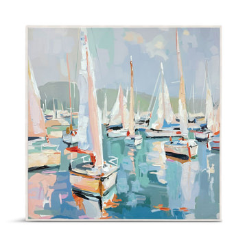 Sails Of Tranquility Canvas Framed Art