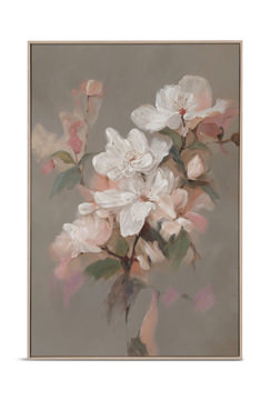 Petal Poise Canvas Framed Art