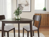 Ezra Triangle Table & 2 Chairs - Rich Merlot thumbnail 1