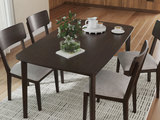 Ezra Table and 4 Side Chairs - Rich Merlot thumbnail 4