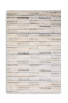 Oliver Blue/Rust Area Rug - 5′3″ X 7′6″