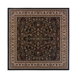 Ariana Black/Ivory/Blue/Red Area Rug - 8′0″ Square thumbnail 1