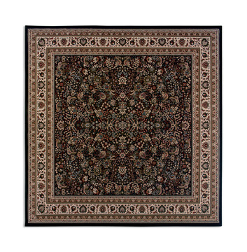 Ariana Black/Ivory/Blue/Red Area Rug - 8′0″ Round