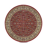 Ariana Red/Ivory/Blue/Green Area Rug - 6′0″ Round thumbnail 1