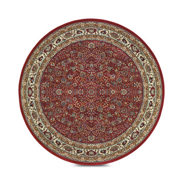 Ariana Red/Ivory/Blue/Green Area Rug - 6′0″ Round