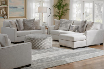 Sadie Sofa with Chaise - Cream