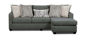 Sadie Sofa with Chaise - Charcoal