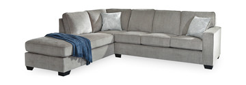 Eltman 2 Piece Modular Sectional with Sleeper alloy LAF CHAISE
