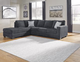 Eltman 2 Piece Modular Sectional With Sleeper - Navy  thumbnail 2