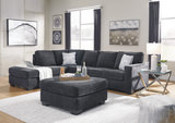 Eltman 2 Piece Modular Sectional With Sleeper - Navy  thumbnail 4