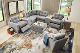 ModularOne 7 Piece Sectional With 3 Power Reclining Chairs - Graphite thumbnail 2