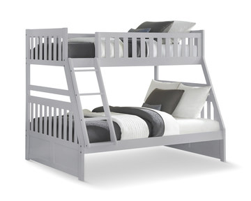 Atlantis Twin/Full Bunk With Ladder - Gray