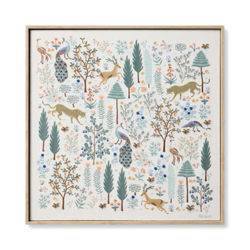 Ivory Menagerie Framed Art