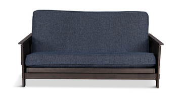 Borden Futon w/Side Table With Taber Indigo Cover