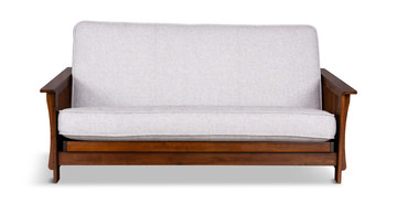 Baxter Mission Futon With Natural Beauty Cloud Cover