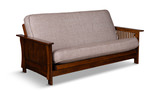 Baxter Mission Futon With Natural Beauty Taupestone Cover thumbnail 2
