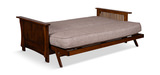 Baxter Mission Futon With Natural Beauty Taupestone Cover thumbnail 3
