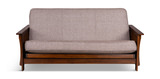 Baxter Mission Futon With Natural Beauty Taupestone Cover thumbnail 1