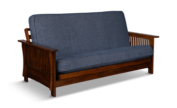 Baxter Mission Futon With Taber Indigo Cover