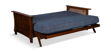 Baxter Mission Futon With Taber Indigo Cover