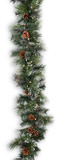 Oregon Pine 9′ Garland With Warm White LED Lights thumbnail 3
